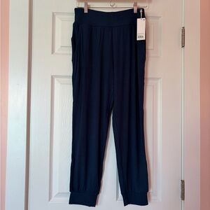 Cozy Earth Bamboo Rib-knit Women's Navy Jogger Pants